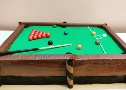 Pool Table Cake