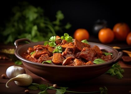 If you are a fan of bold, spicy flavors and tender, slow-cooked meat, Vindaloo is the perfect dish to try at home. Originating from Goa with Portuguese roots, Vindaloo has evolved into one of India’s most popular and fiery curries. Don’t let its reputation for heat scare you — with the right balance of spices and a few simple steps, making Vindaloo at home can be both easy and deeply satisfying. What is Vindaloo? Vindaloo traces back to the Portuguese dish “Carne de Vinha d’Alhos”, which means meat marinated in wine and garlic. Over time, Indian spices were added, and vinegar replaced the wine, giving it the tangy, spicy kick it's known for today. Although traditionally made with pork, you can use chicken, lamb, or even vegetables to suit your preference. Ingredients You’ll Need Here’s a simplified list for a classic Pork Vindaloo (you can substitute the meat as needed): For the Marinade: • 500g pork (or chicken/lamb), cubed • 2 tbsp white vinegar • 1 tbsp lemon juice • 1 tbsp garlic paste • 1 tsp ginger paste • 1 tsp turmeric powder • 1 tsp paprika or Kashmiri red chilli powder • Salt to taste For the Vindaloo Curry: • 2 tbsp oil • 1 large onion, finely sliced • 1 tsp cumin seeds • 1 tsp coriander powder • 1 tsp garam masala • 1 tsp sugar • 2 tsp red chilli powder (adjust to taste) • 1 tsp ground cinnamon or 1 small stick • 2-3 cloves • 1 bay leaf • 1/2 cup water (more if needed) Optional: A pinch of ground mustard seeds or a few fenugreek seeds for added depth. Step-by-Step Cooking Guide 1. Marinate the Meat Mix the vinegar, lemon juice, garlic, ginger, turmeric, paprika, and salt into a bowl. Coat the meat well and let it marinate for at least 2 hours, preferably overnight. This step enhances flavor and tenderizes the meat. 2. Prepare the Base In a heavy-bottomed pan, heat the oil. Add cumin seeds, bay leaf, cloves, and cinnamon. Let them sizzle for a few seconds. Then add the sliced onions and sauté until golden brown. 3. Cook the Masala Add coriander powder, garam masala, red chilli powder, and sugar. Stir well for a minute. You can add a splash of water to prevent burning and to allow the spices to blend. 4. Add the Marinated Meat Add the marinated meat (along with any leftover marinade) to the pan. Cook on medium heat until the meat starts to brown and is coated in the masala. 5. Simmer and Cook Add water, cover the pan, and let the curry simmer on low heat for 30–40 minutes (or until the meat is tender). Stir occasionally. The gravy should thicken and turn a rich reddish-brown. Serving Suggestions Vindaloo pairs best with steamed rice, jeera rice, or warm Indian breads like naan or chapati. You can also serve it with a side of cooling yogurt or raita to balance the heat. Tips for the Perfect Vindaloo • Adjust the chilli level based on your heat tolerance. Kashmiri red chilli powder gives color without too much heat. • Pork shoulder or belly works best for the traditional version due to its fat content. • Let the curry rest for a few hours or overnight — Vindaloo tastes even better the next day. Cooking Vindaloo at home might sound like a culinary challenge, but it’s surprisingly manageable and incredibly rewarding. With a little prep and patience, you’ll end up with a dish that’s spicy, tangy, rich, and unforgettable. So next time you're craving bold flavors, skip the takeout — and cook up some Vindaloo magic in your own kitchen!